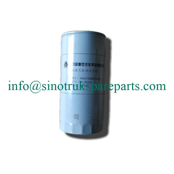 Phụ tùng xe tải Sinotruk Howo VG61000070005 Bộ lọc dầu