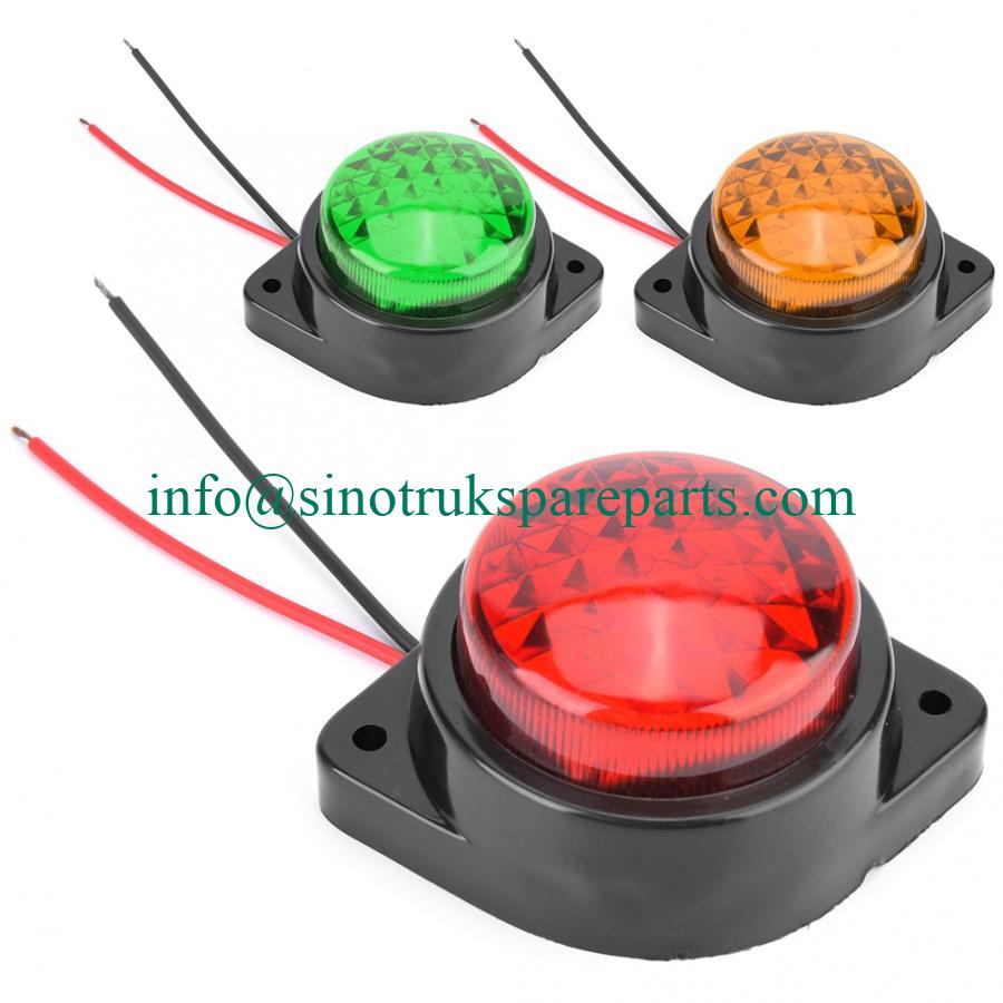 Sinotruk Howo Xe tải LED chống thấm Xe tải Xe buýt Xe tải Đèn chiếu sáng bên đèn Đánh dấu bên