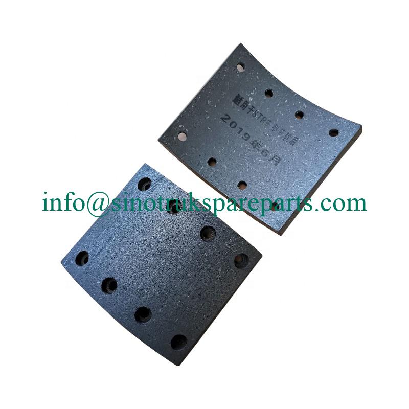 Sinotruk howo Phụ tùng phanh xe tải WVA19032 Phanh lót phanh tang trống