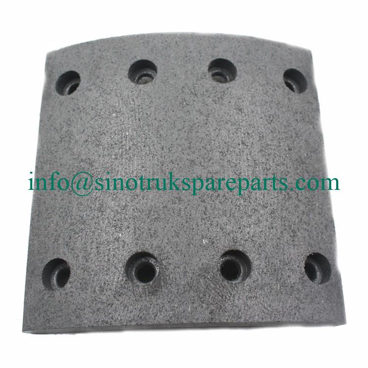 SINOTRUK HOWO STR TRUCK PARTS بطانة الفرامل الخلفية 199000340068