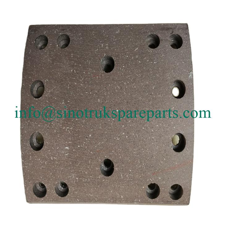 Peças HOWO, Lonas de freio, pastilha de freio para Sinotruk, Shacman