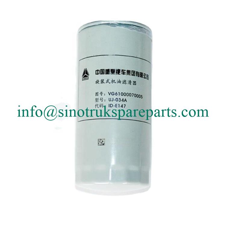 SINOTRUK HOWO TRUCK ENGINE PARTS OIL FILTER VG6100070005