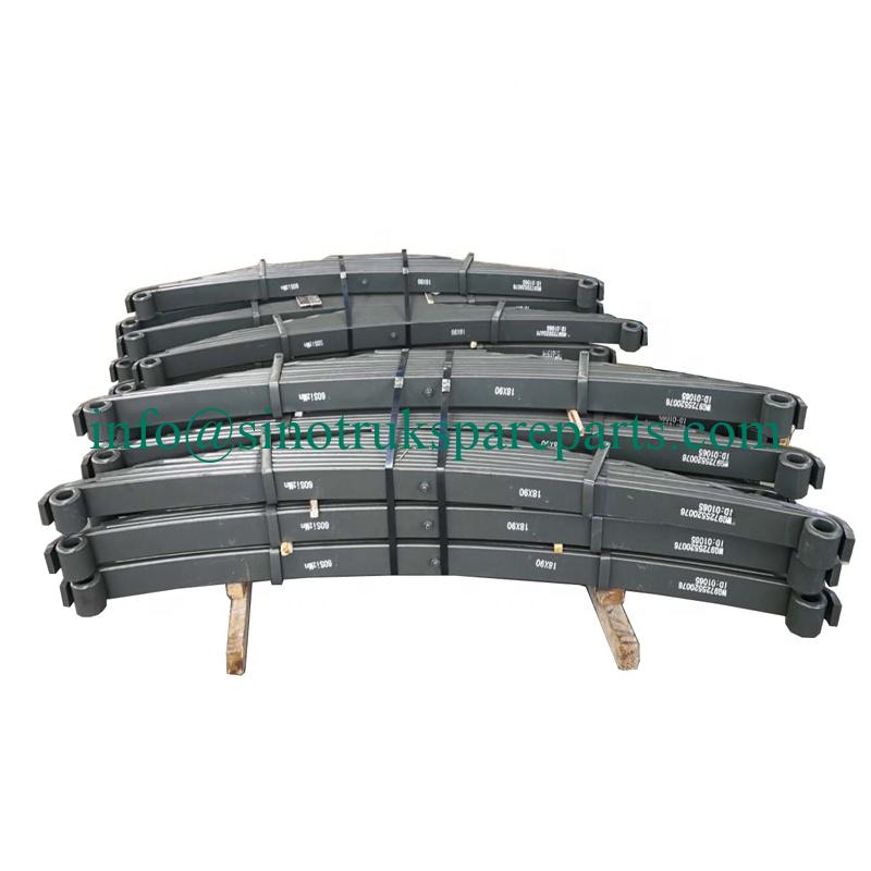 sinotruk howo suku cadang pelat pegas depan untuk howo A7 WG9725520072