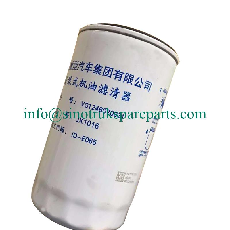 VG1246070031 Sinotruk Peças sobressalentes HOWO Truck Engine Filter Oil Filter