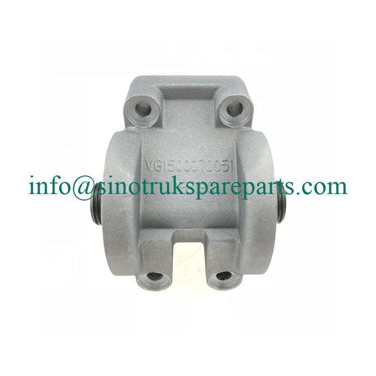 Suku cadang Sinotruk HOWO Engine Euro2 Oil Filter Seat VG1500070051