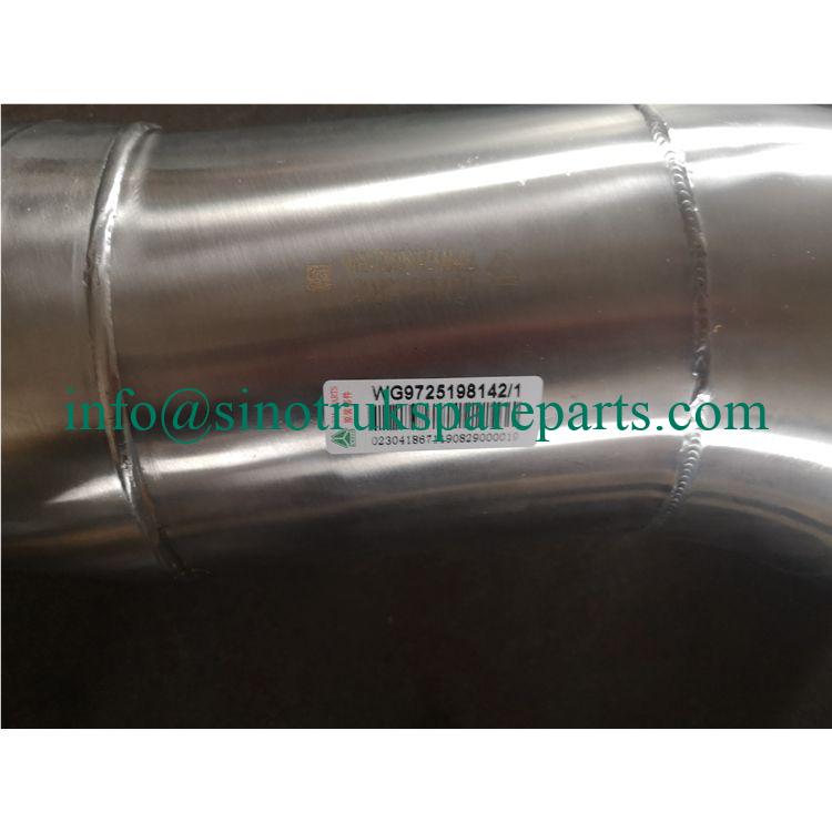 OUTLET PIPE / INTAKE PIPE WG9725198142 / 1 أجزاء الشاحنات howo