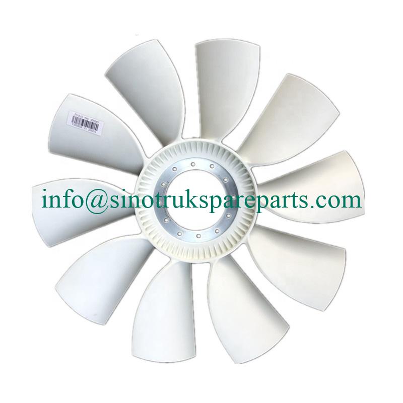 Aspa del ventilador del motor de los repuestos de camiones Sinotruk 612600060038