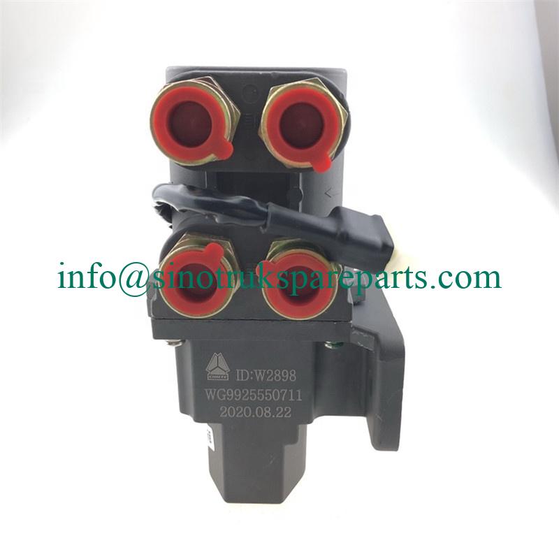 Válvula de dirección eléctrica del tanque de aceite del camión volquete de Sinotruk HOWO WG9925550711