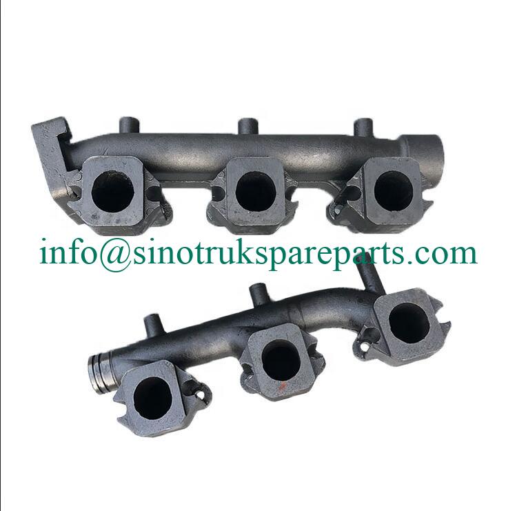 SINOTRUK Suku Cadang Mesin Truk Manifold Knalpot Belakang VG1500110123