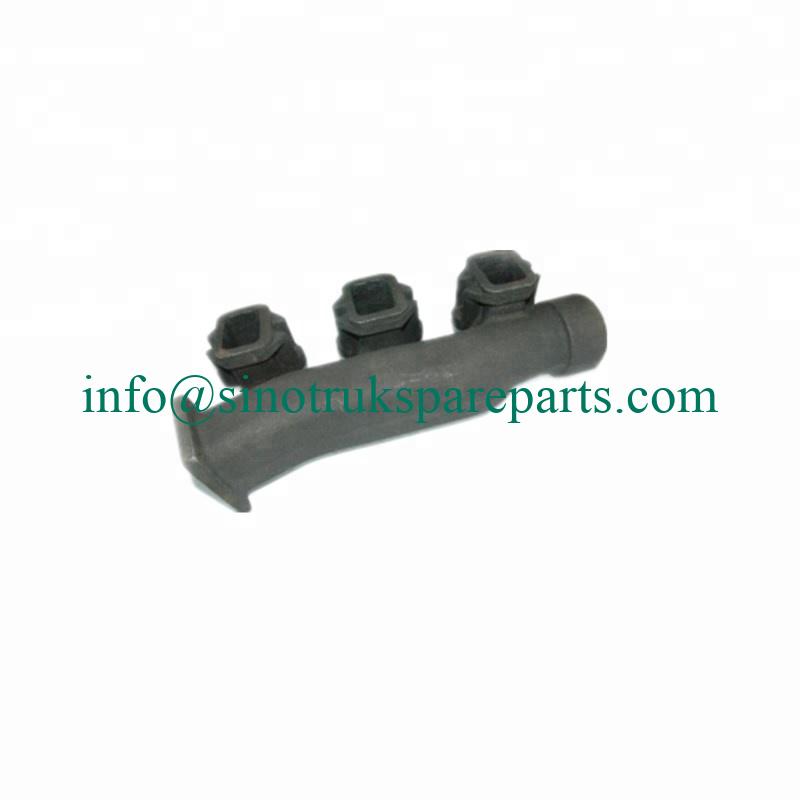 Truk SINOTRUK WD615 Suku Cadang Mesin Manifold Knalpot Belakang VG2600110855