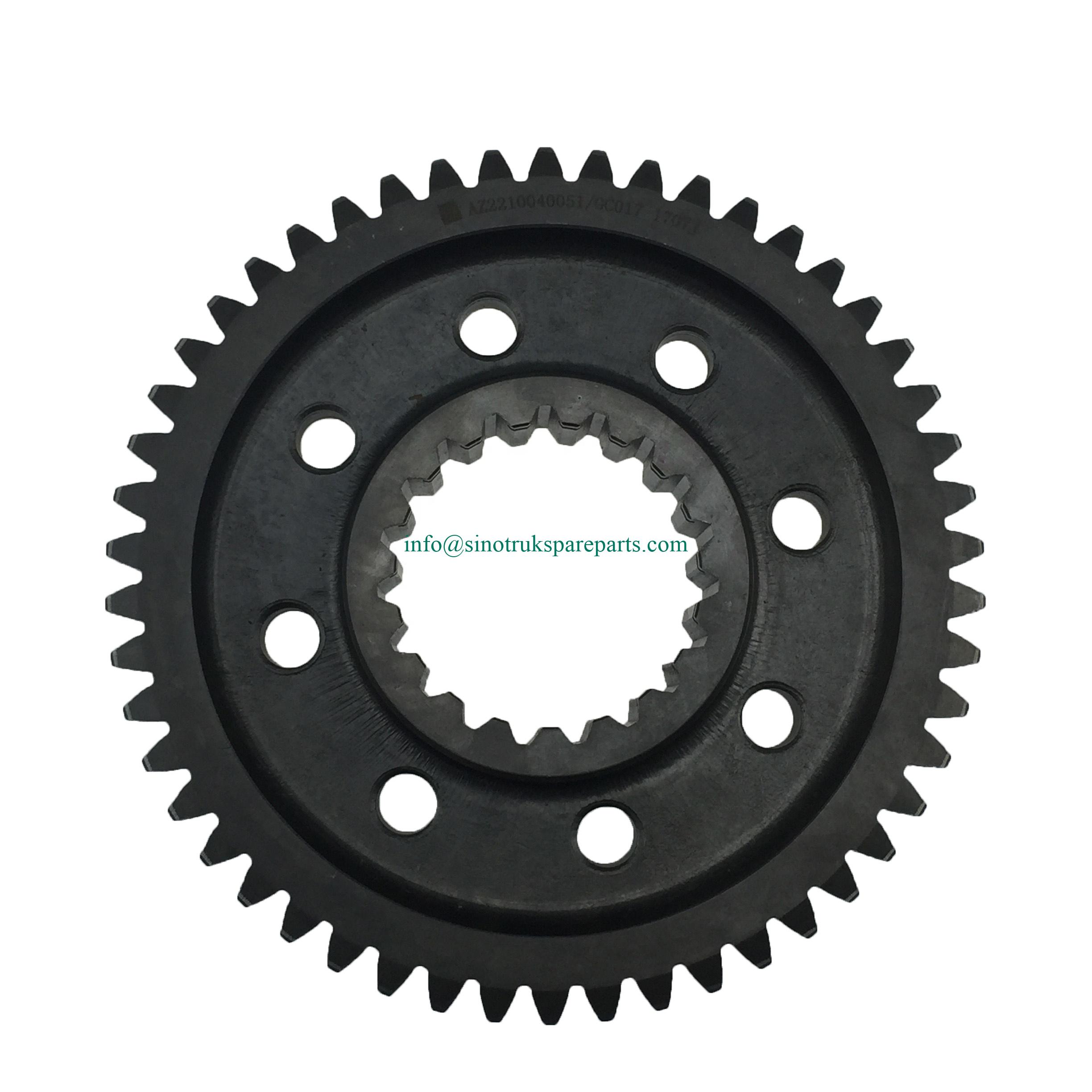 Main Shaft First Speed ​​Gear AZ2210040051 ສໍາລັບກ່ອງເກຍໄວ