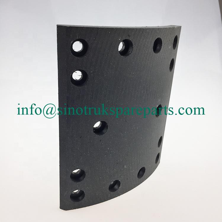 SINOTRUK HOWO truck part brake pad brake lining AZ9761340103