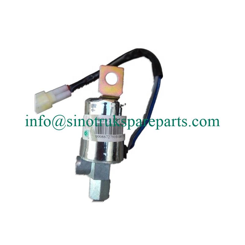 ຊິ້ນສ່ວນລົດບັນທຸກ Sinotruck Howo WG9718710001 Air Horn Solenoid Valve