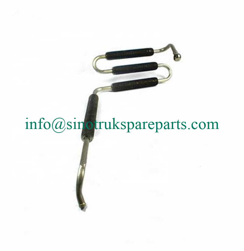HOWO truck Steering box أنبوب فولاذي إرجاع الزيت WG9725472080