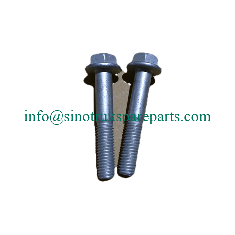 Man Hex Bolt Q186-M10X60-10.9-Man183-B1 untuk Sinotruk Howo T7H Sitrak C7H MT13 Bagian MQ6-03216-84