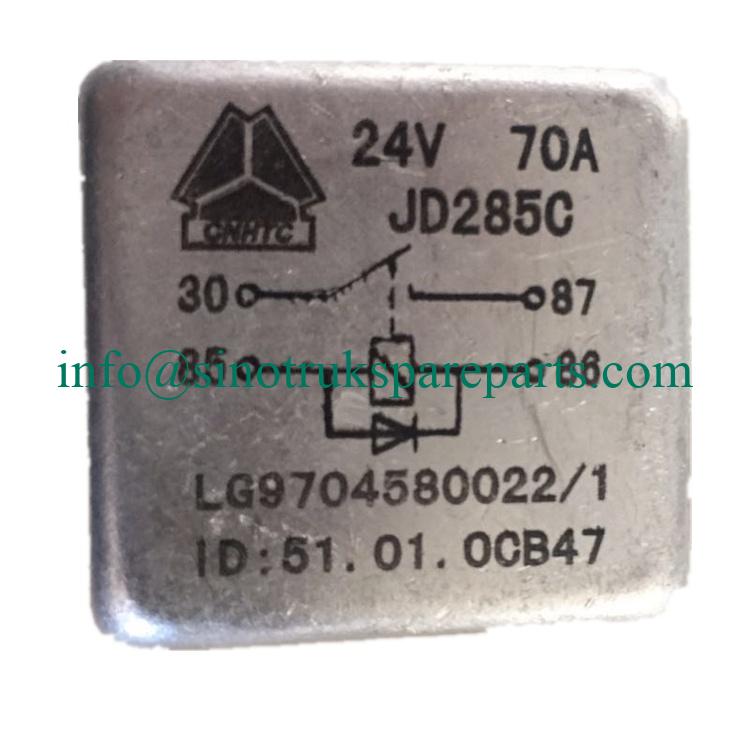 ساينو تراك HOWO LIGHT TRUCK Parts 70A 24V RELAY LG9704580022