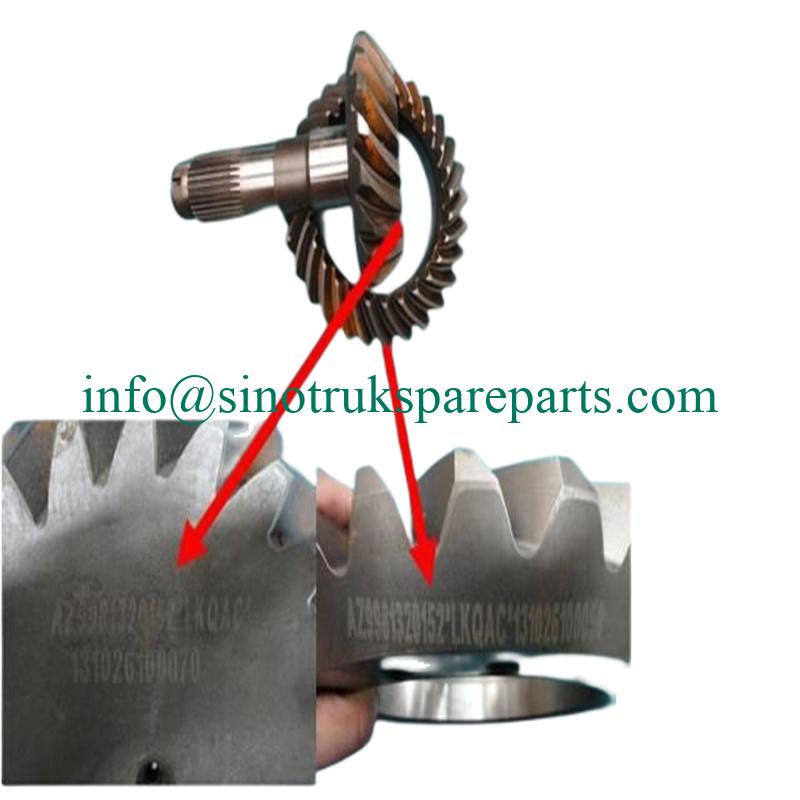 Phần SINOTRUK AZ9981320155 Cụm bánh răng côn trục giữa