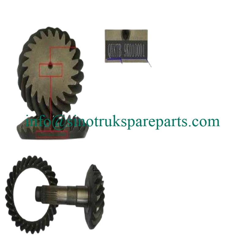 Phần SINOTRUK AZ9981320158 Cụm bánh răng côn cầu sau