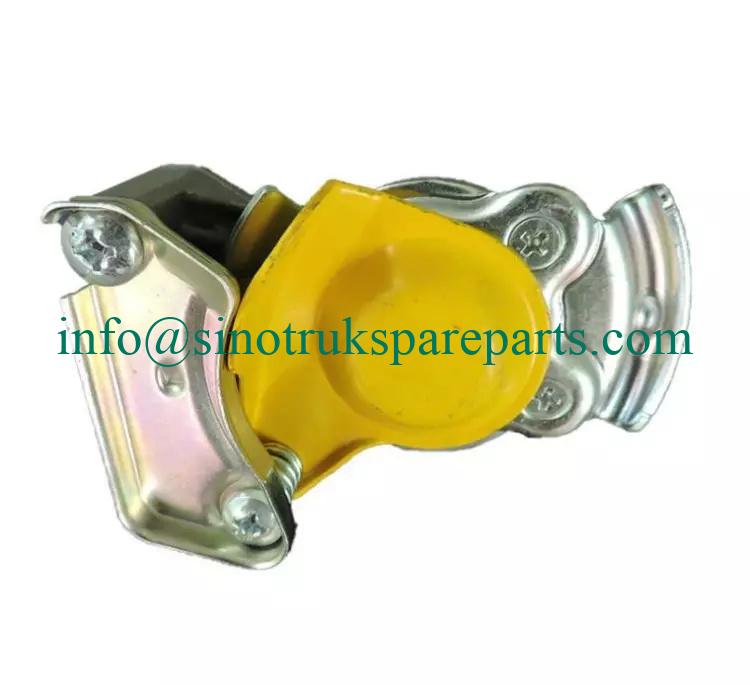 WG9000360177 Đầu nối điều khiển rơ moóc màu vàng