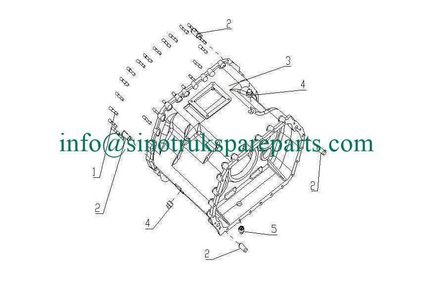 TRANSMISI ASSY ENAM, HW19710, KATALOG SPARE PART SINOTRUK