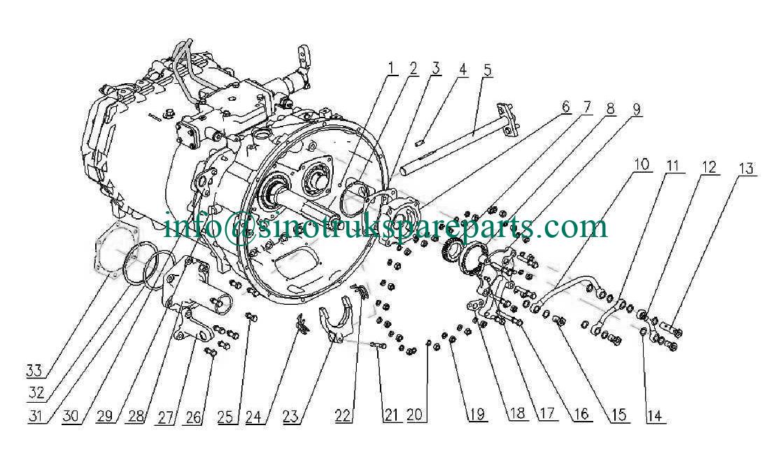 TRANSMISI ASSY DUA, HW19710, KATALOG SPARE PART SINOTRUK