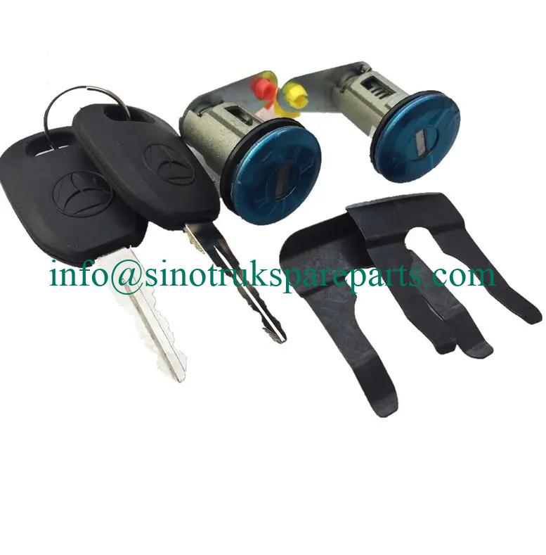 phụ tùng sinotruk- HOWO N7B Door lock with key-Howo Truck Spare Parts