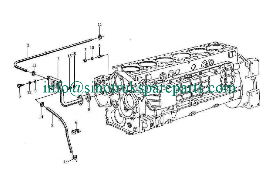 WD615, EURO II ENGINE SPARE PARTS CATALOG OIL-WATER SEPARATOR
