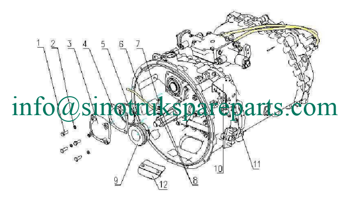 KATALOG TRANSMISI SPARE PARTS SINOTRUK ASSY ONE, HW19710