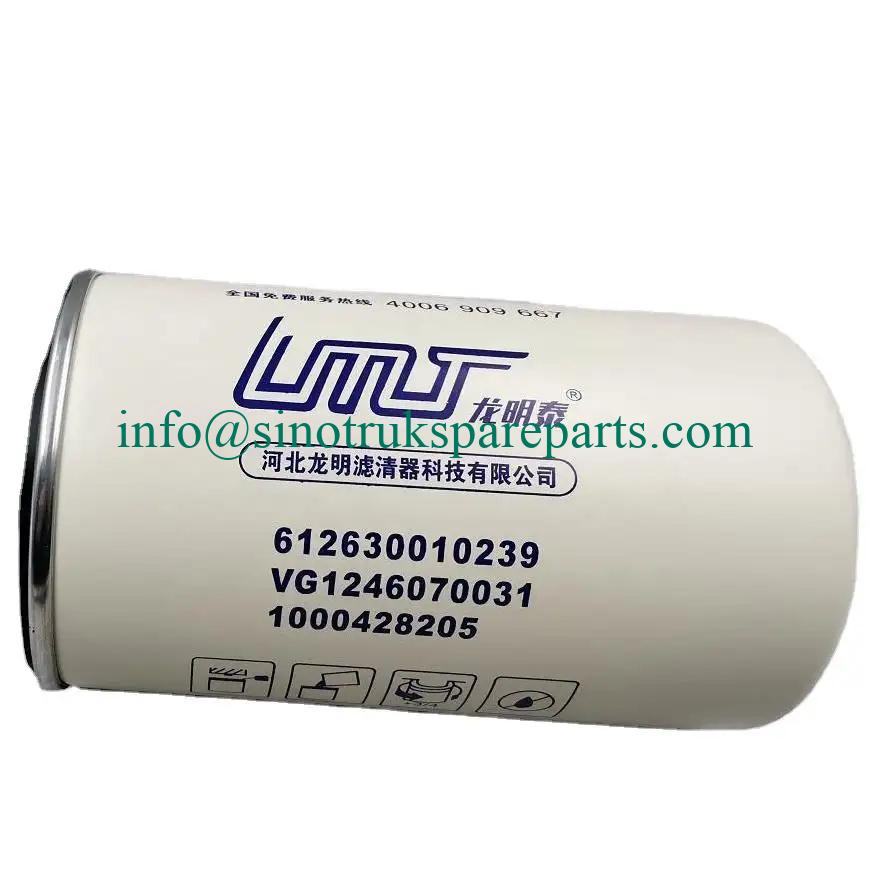 Bộ lọc dầu xe tải hạng nặng Weichai Sinotruk HOWO 612630010239 JX1016 CK8128 1000428205 Bộ lọc VG1246070031