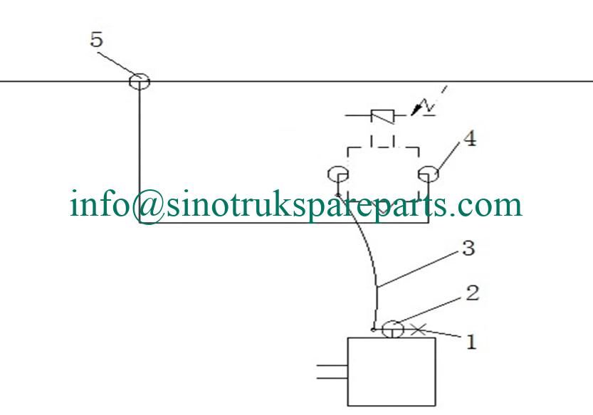 SINOTRUK SPARE PARTS CATALOG WG9000361401 Test connector