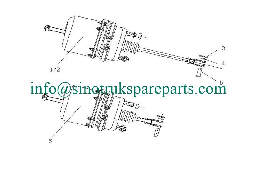 KATALOG SPARE PARTS SINOTRUK Aktuator Rem Tristop