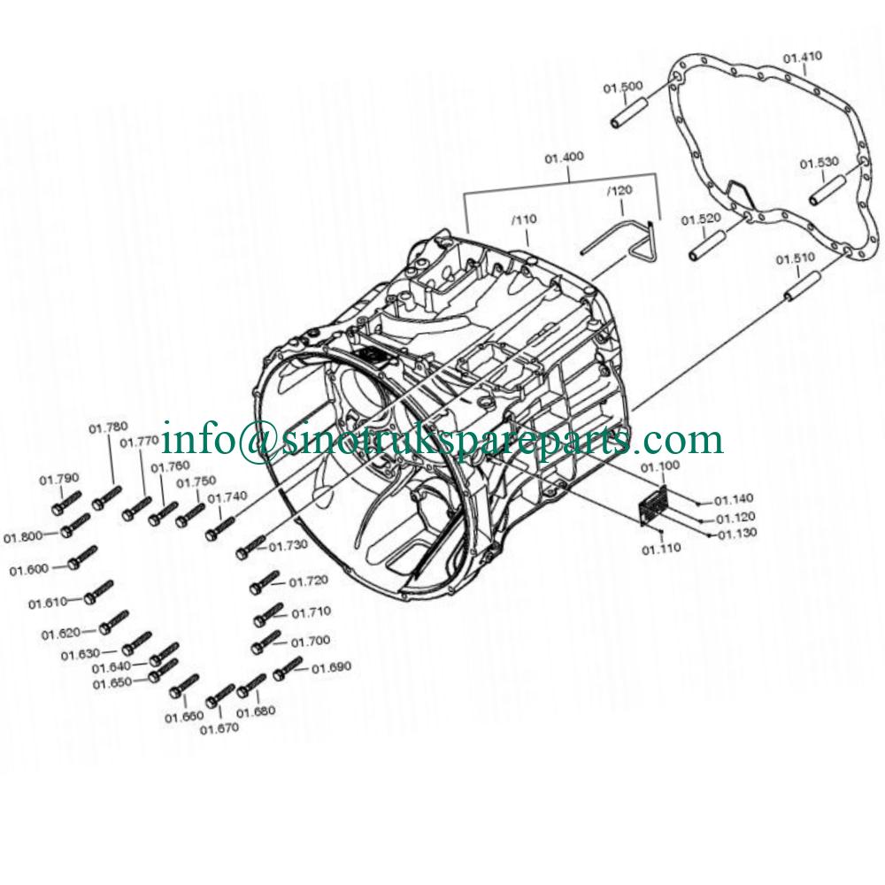 ZF16S2231TO 1356 080 042 Hộp số WG9725220377  0730.365.257 LOẠI TẤM