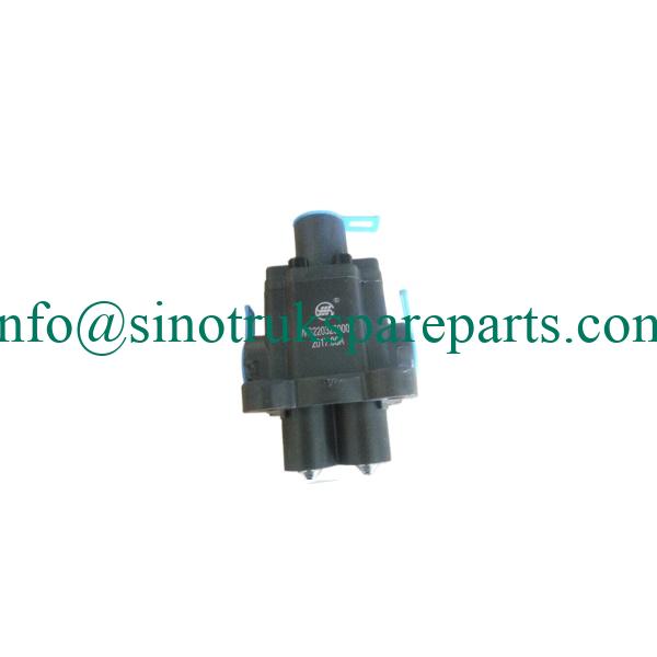 ເຄື່ອງອາໄຫຼ່ sinotruk howo WG2203250003 Double h valve