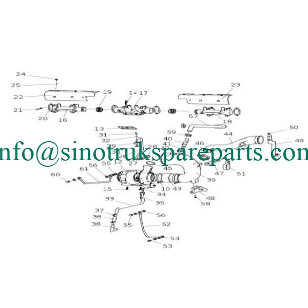bộ phận động cơ sinotruk vít Q218B0820