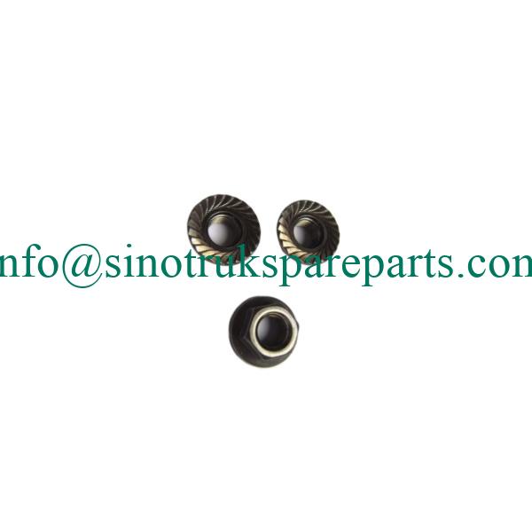 bộ phận động cơ sinotruk Q32010 Đai ốc lục giác có mặt bích