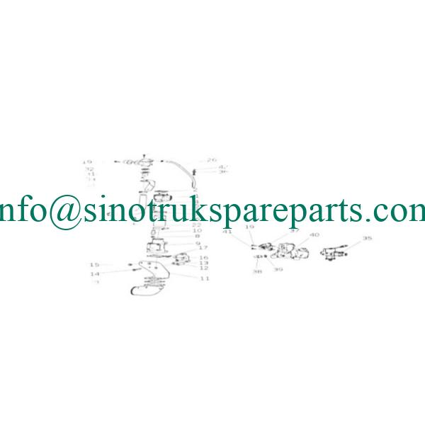 Peças de motor sinotruk VG1238110122 Adaptador de arco (Saída de CFV)