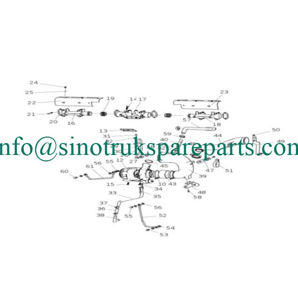 peças do motor sinotruk tampa VG1246110007