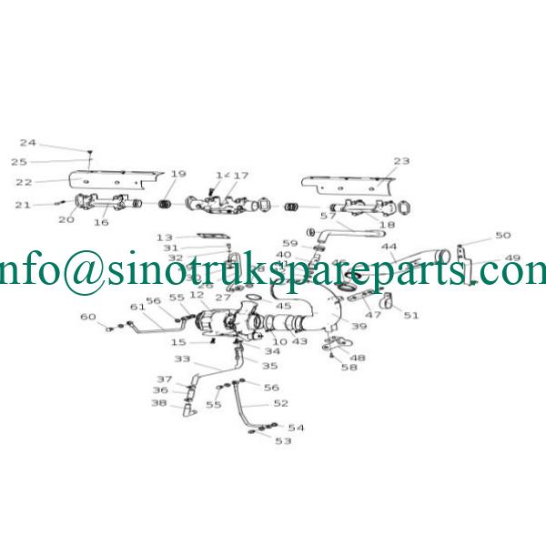 bộ phận động cơ sinotruk VG1246110151 Giá đỡ cố định
