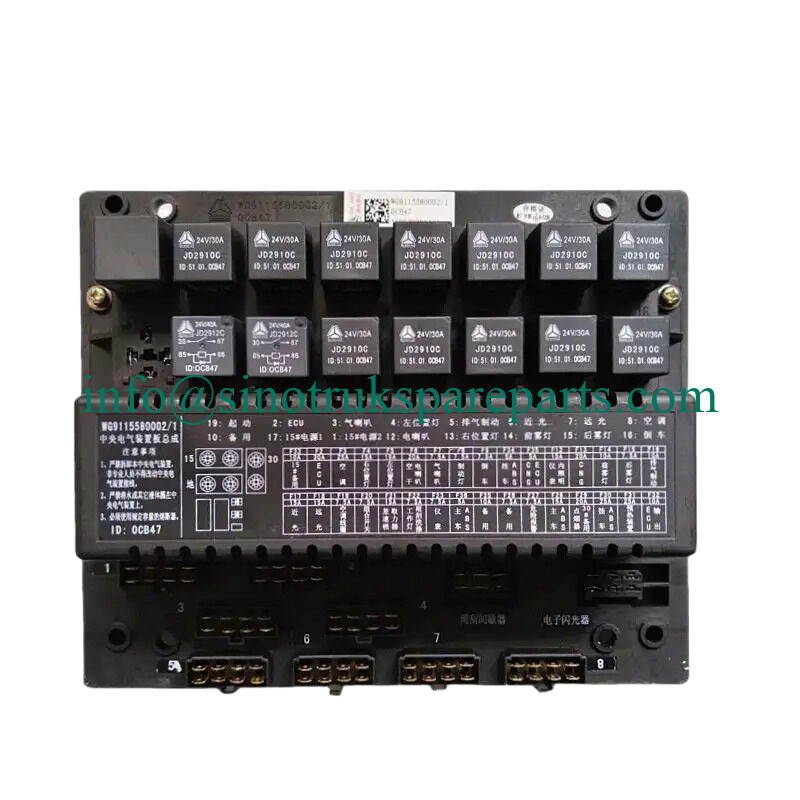 phụ tùng xe tải HOWO WG9115580002 Hộp cầu chì mô-đun điều khiển SINOTRUK JWZ