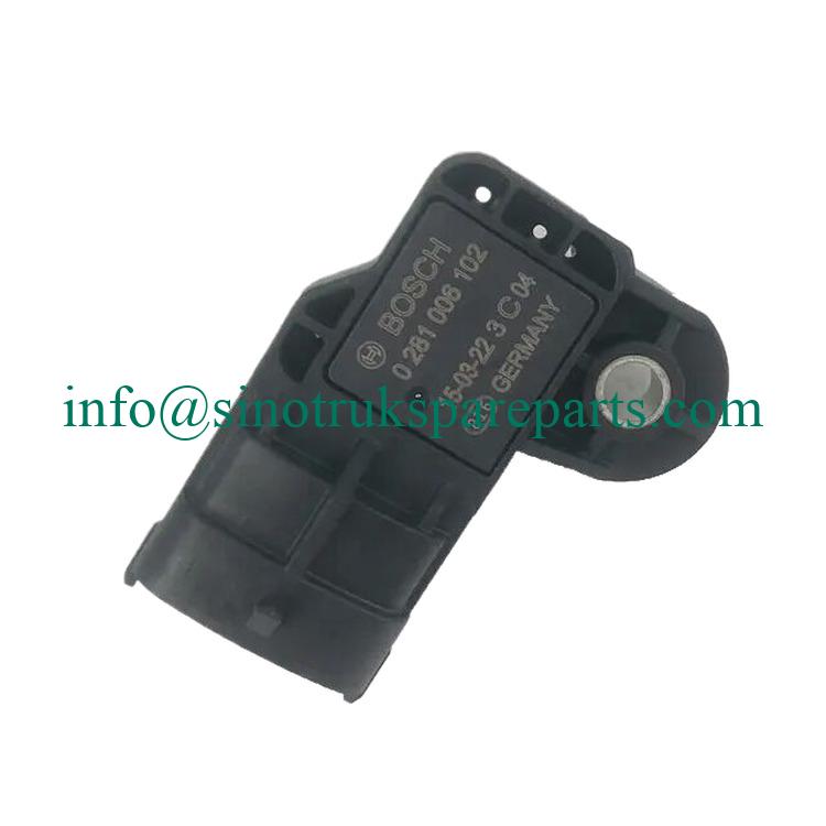612630120004 612640120077 Intake Pressure Sensor 0281006102  Peças de motor Weichai 0281006102