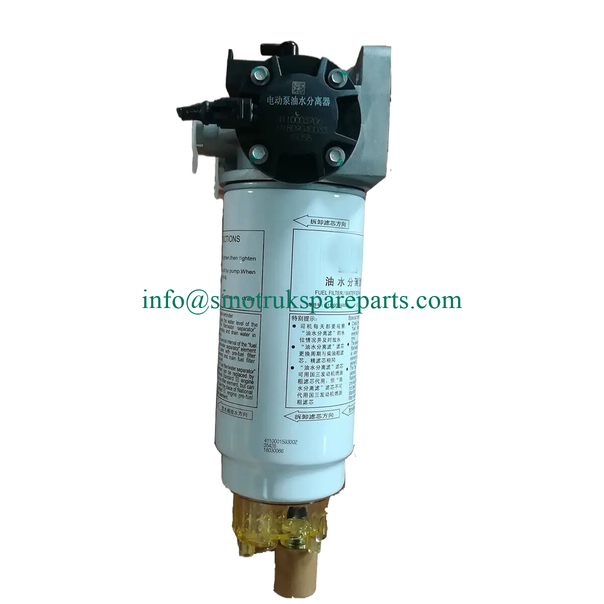 Pompa pemisah air bahan bakar mesin diesel 4110003706 4110001593