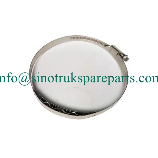 Man Sinotruk Howo T7HSitrak C7H MC11MC13 Kẹp ống 202v67129-0013 Kẹp thép không gỉ nhiệt độ cao được chứng nhận OEM (120-140phạm vi mm)